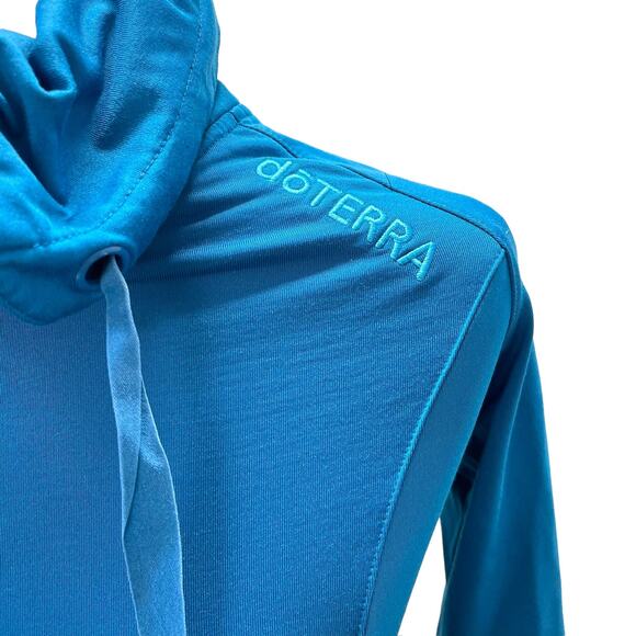 doTERRA Essential Oils Full Zip Sweatshirt with Pockets Rouched Sleeves XS - Picture 2 of 10